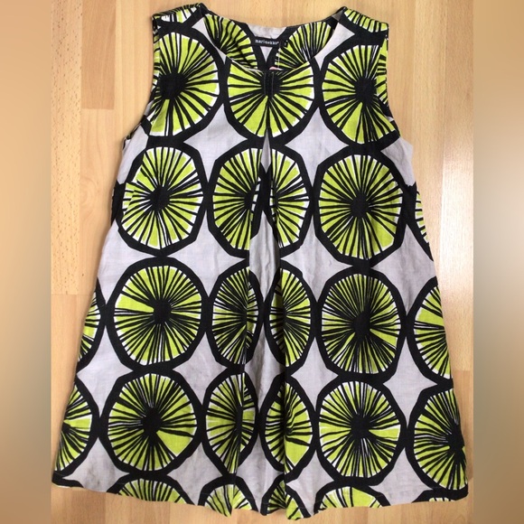 Marimekko Limeloi Sleeveless Dress with Green and Gray Pattern US 8 = 38 - Picture 16 of 16